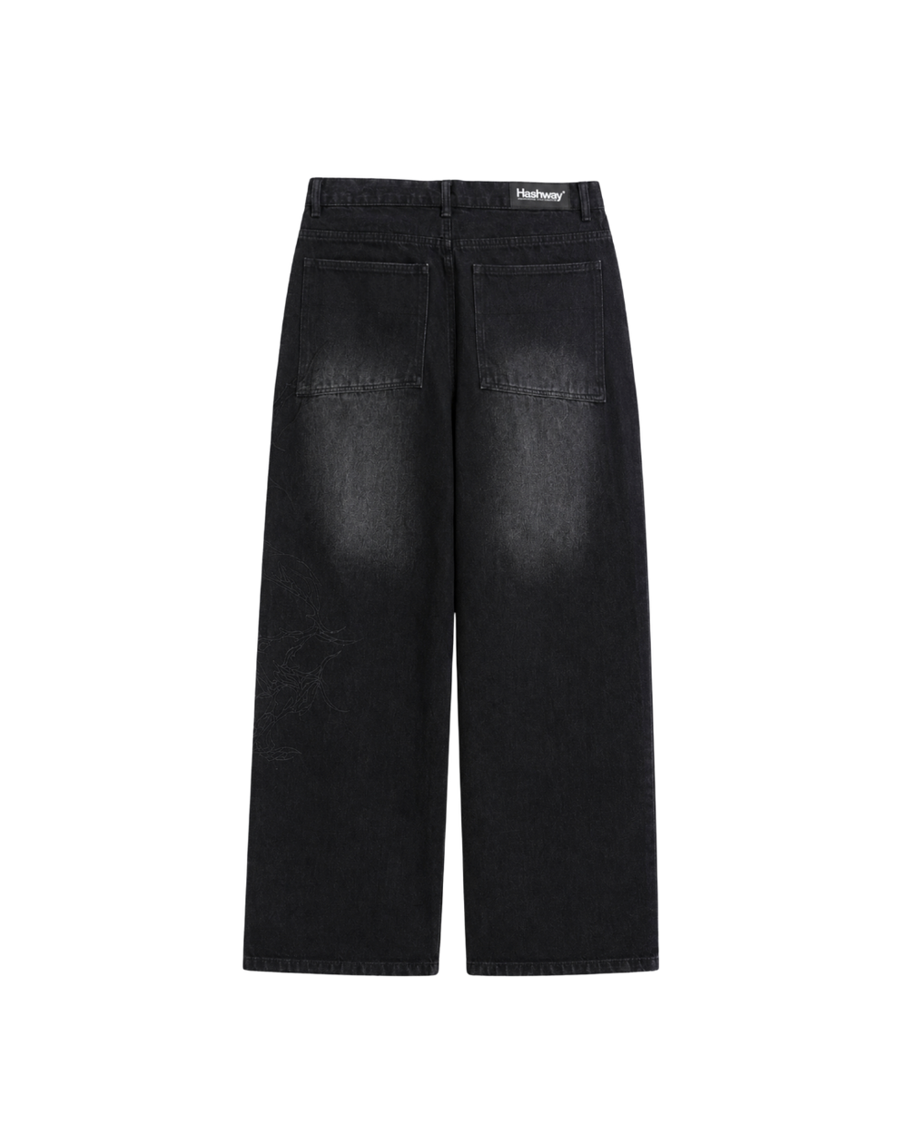RAVEN EMBROIDERED WASHED DENIMS