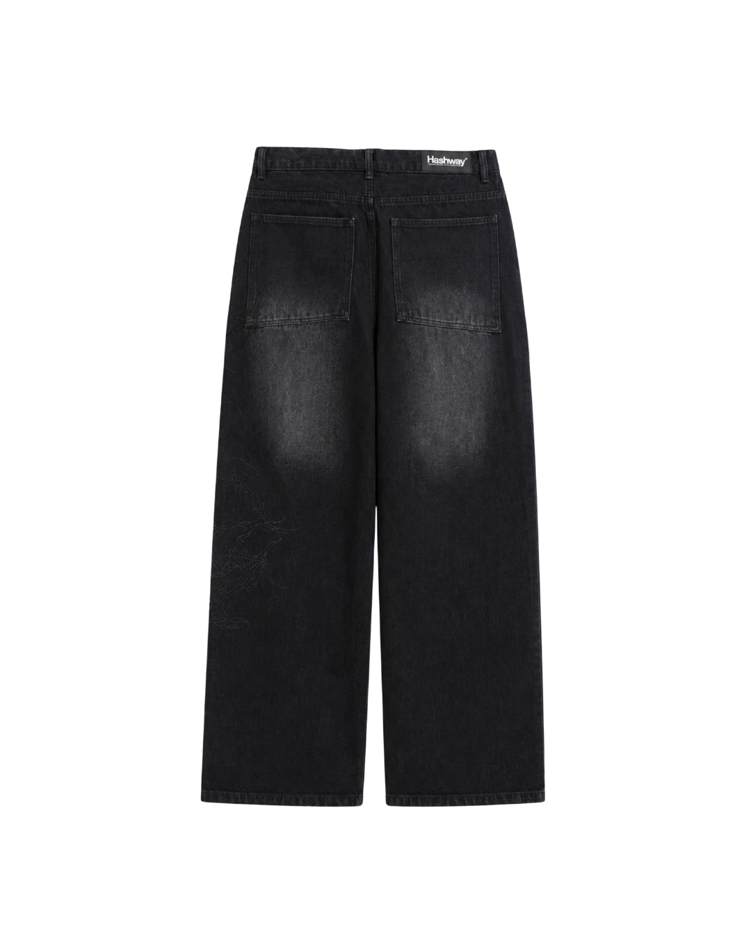 RAVEN EMBROIDERED WASHED DENIMS