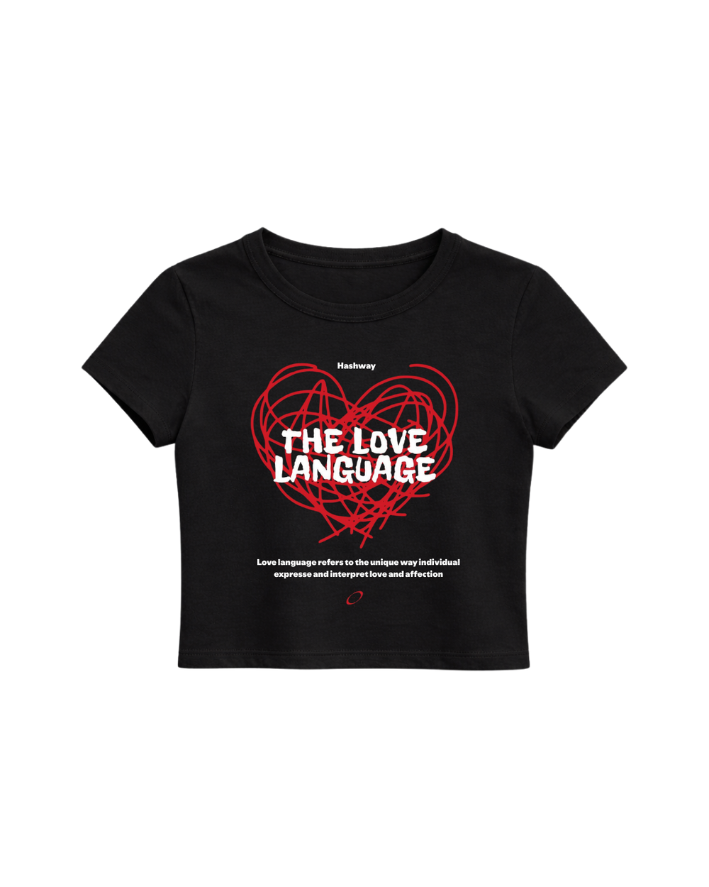 LOVE LANGUAGE BABY TEE - BLACK