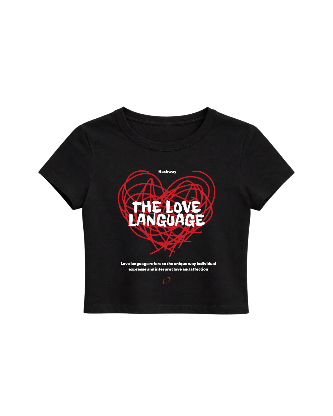 LOVE LANGUAGE BABY TEE - BLACK