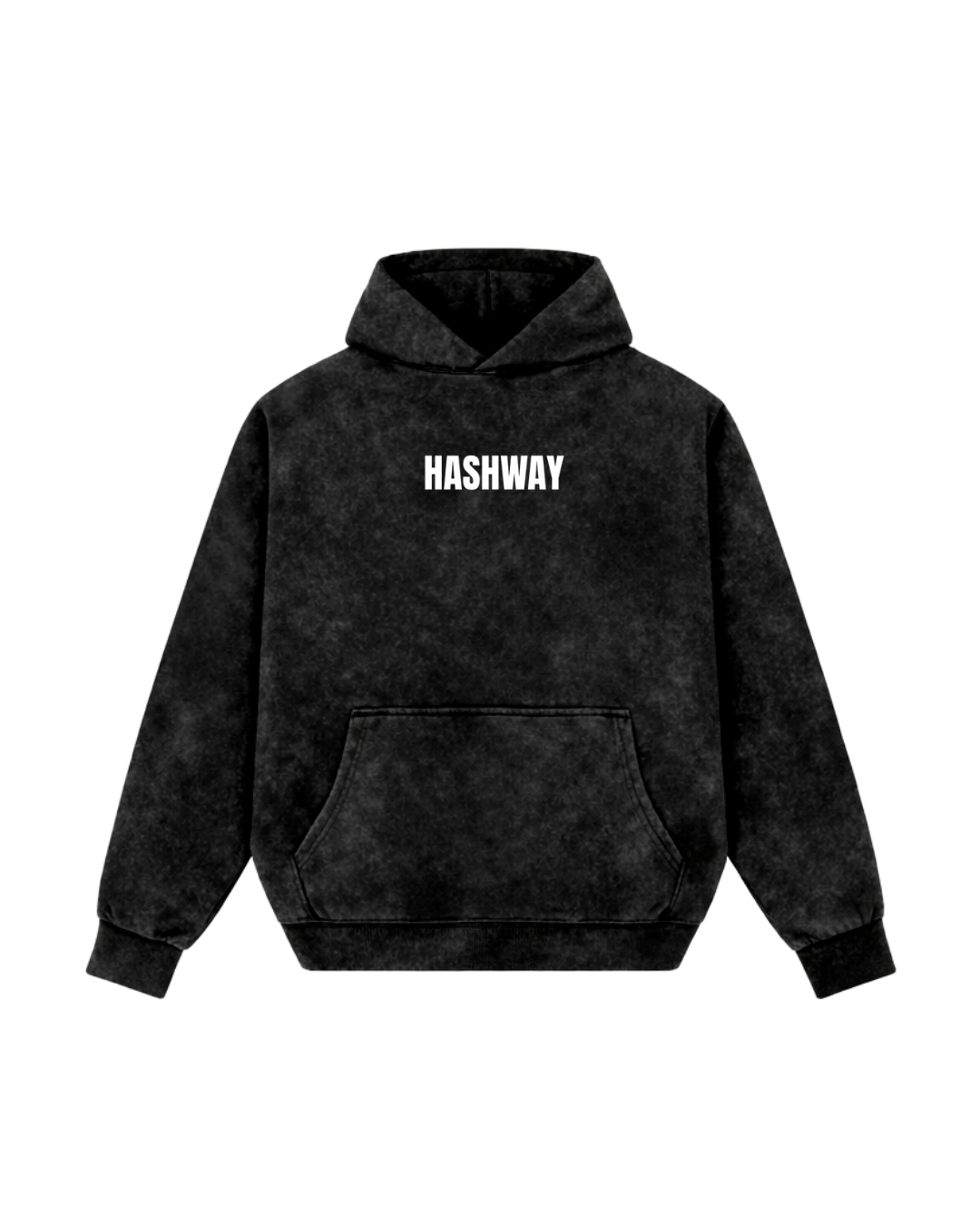 WORKING OVERTIME WASHED BLACK HOODIE