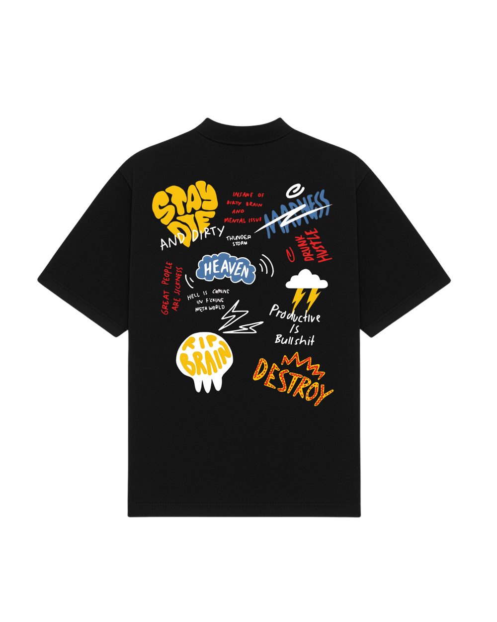 HEAVEN OR CHAOS OVERSIZED TEE