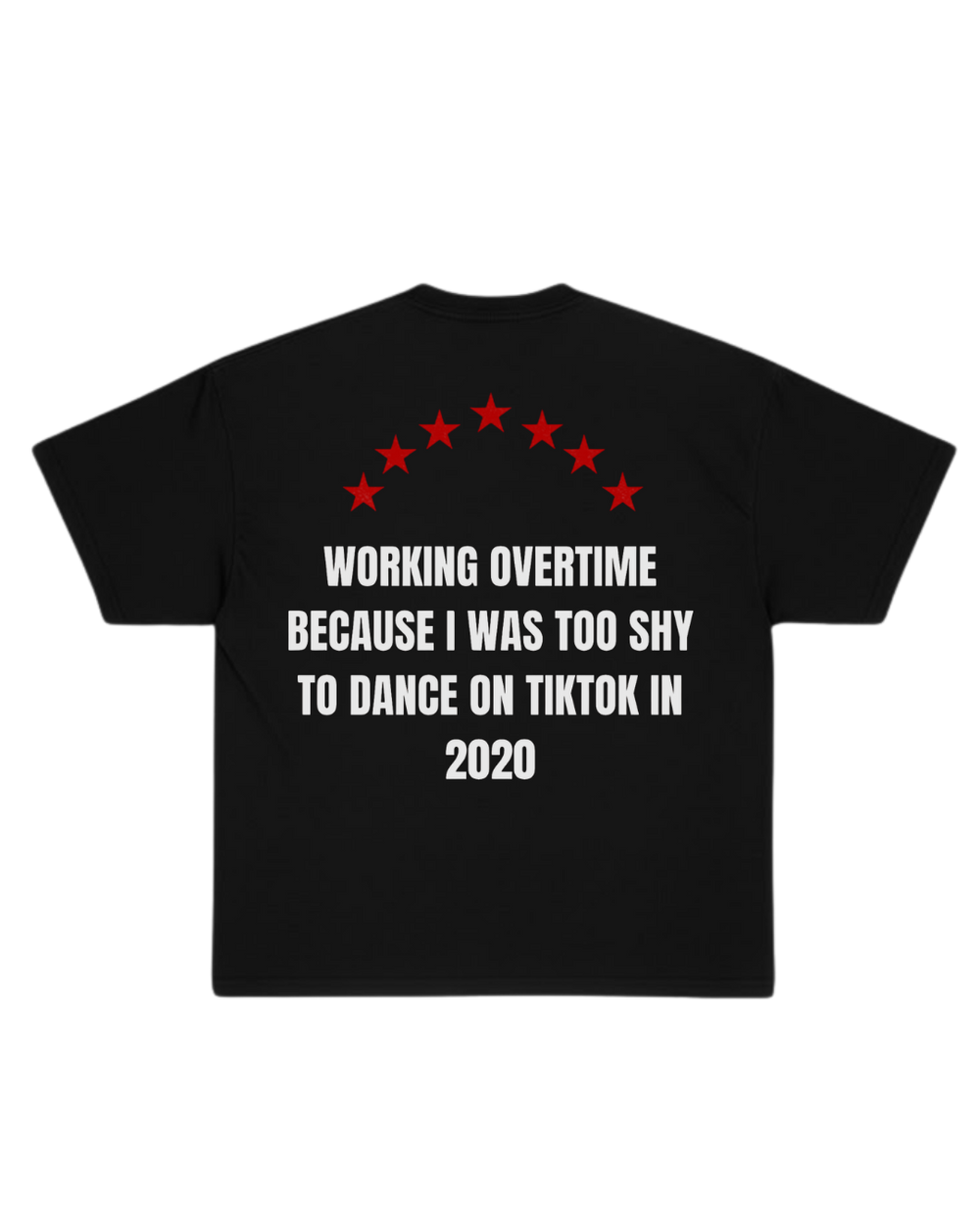 WORKING OVERTIME TEE BLACK
