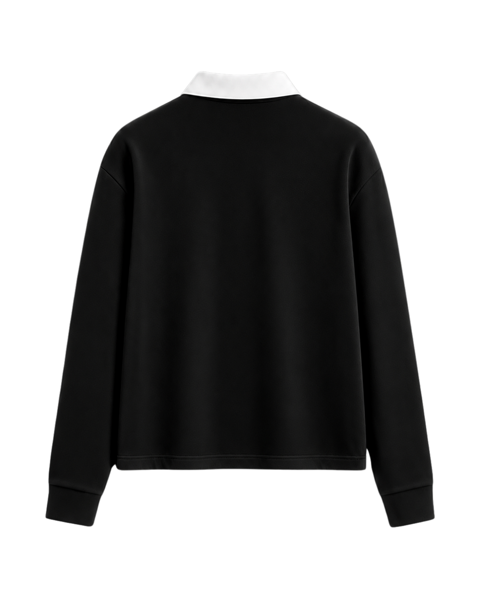 HASHWAY LONG SLEEVE POLO TEE - BLACK