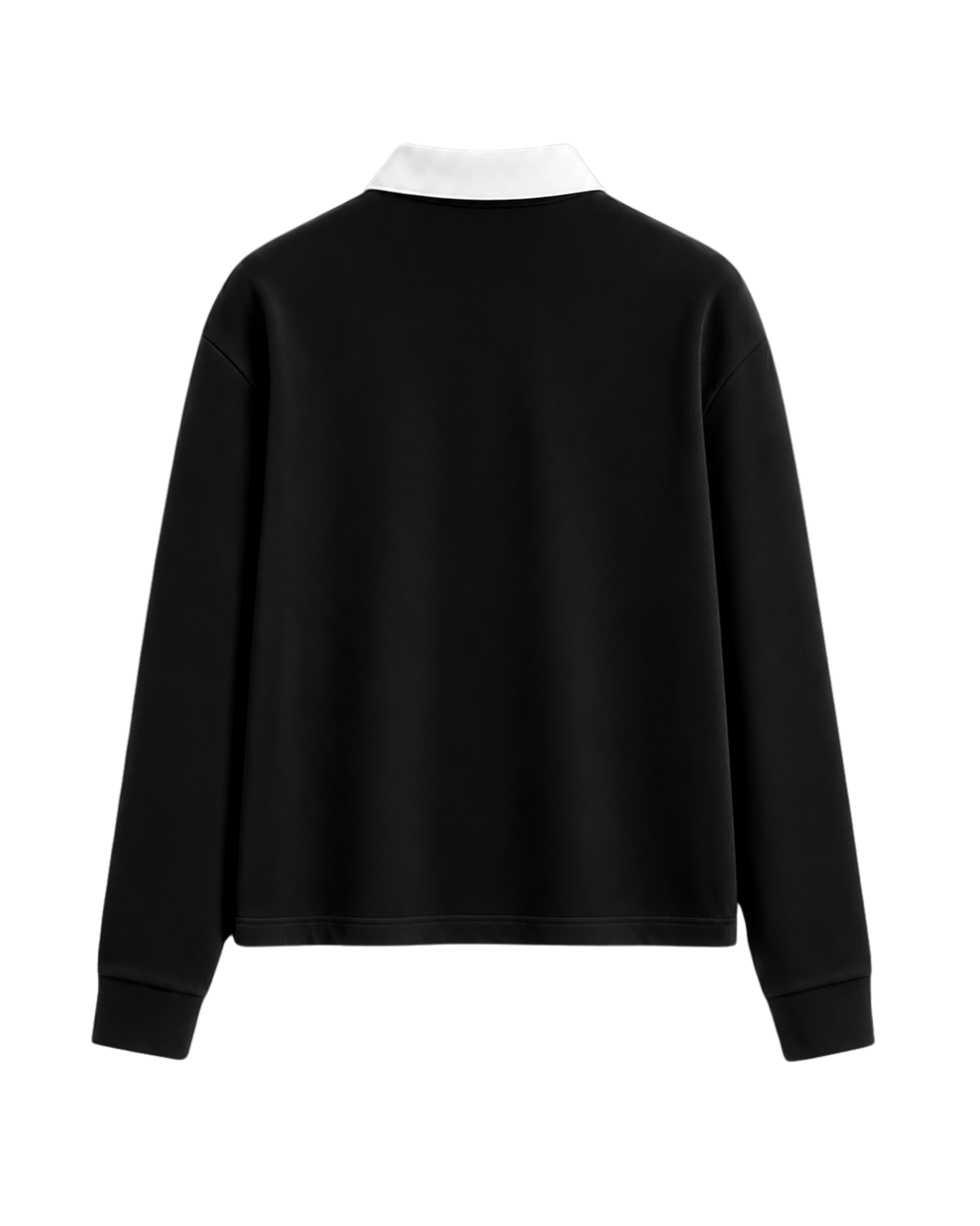 HASHWAY LONG SLEEVE POLO TEE - BLACK