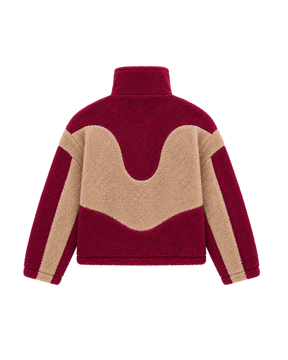 HOUSE OF HASHWAY SHERPA - BURGUNDY/CREAM