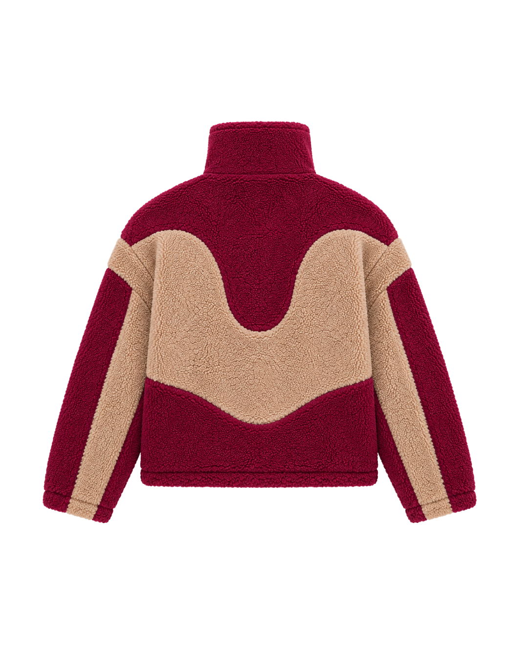 HOUSE OF HASHWAY SHERPA - BURGUNDY/CREAM