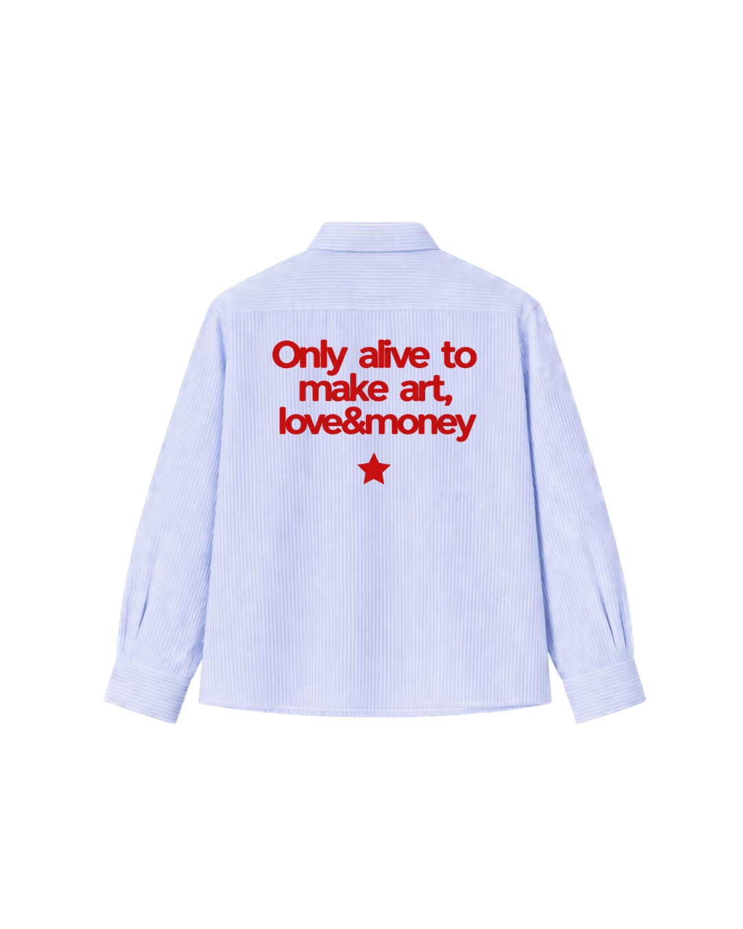 ONLY ALIVE STRIPED SHIRT - SKY BLUE