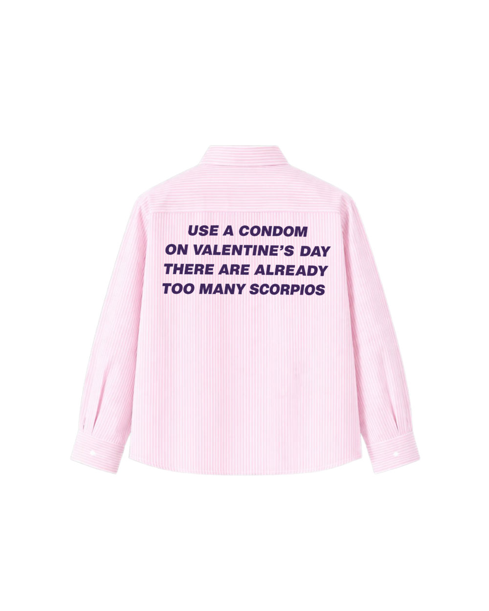 HASHWAY “TOO MANY SCORPIOS” STRIPED SHIRT - SKY BLUE