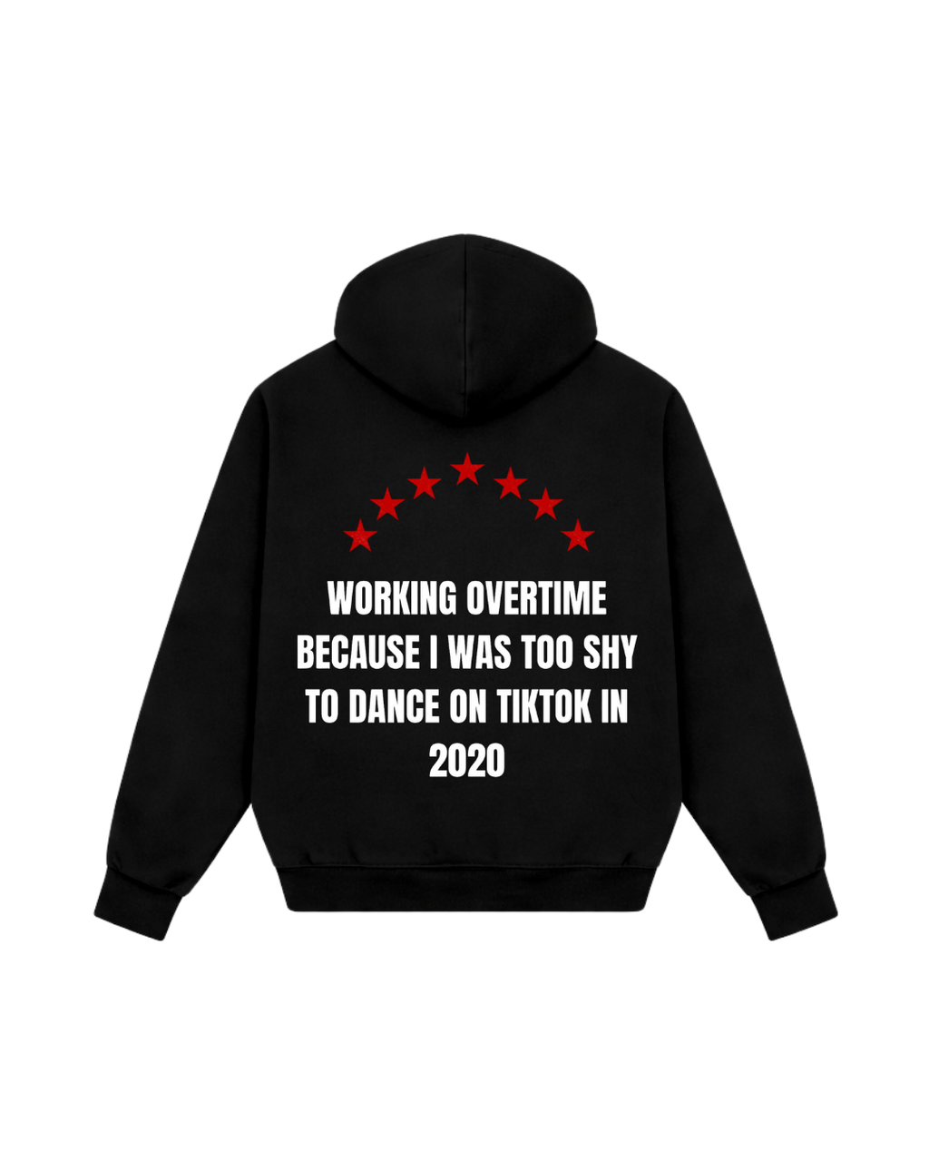 WORKING OVERTIME BLACK HOODIE