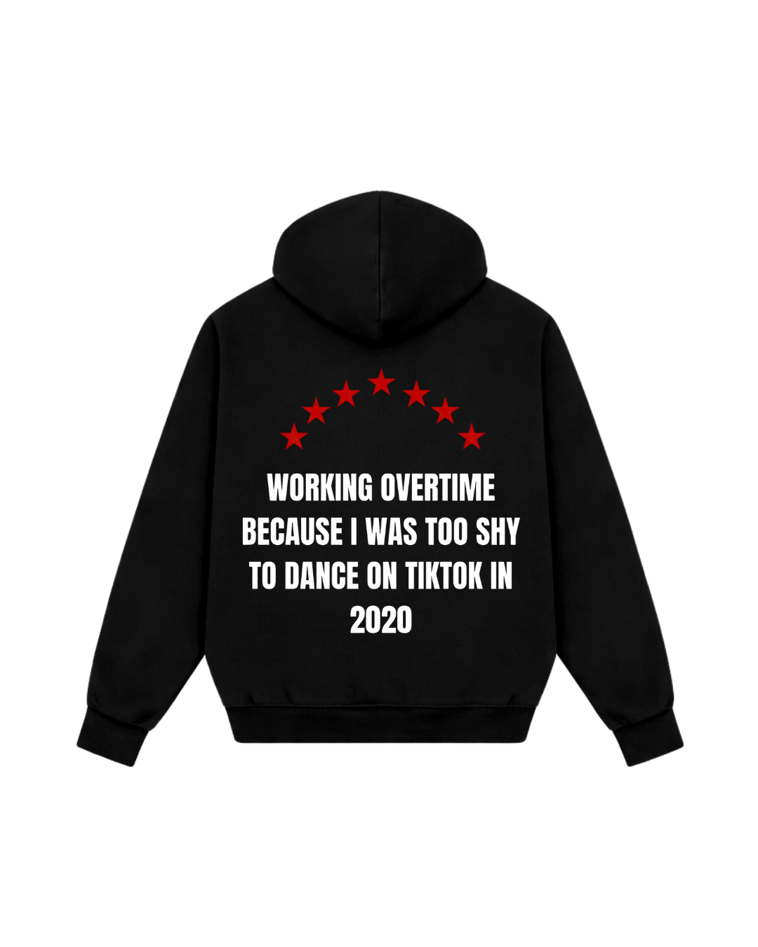 WORKING OVERTIME BLACK HOODIE
