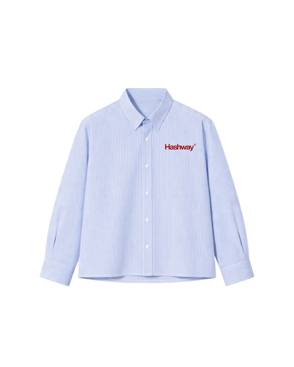 HASHWAY “BORROWED KISS” STRIPED SHIRT - SKY BLUE