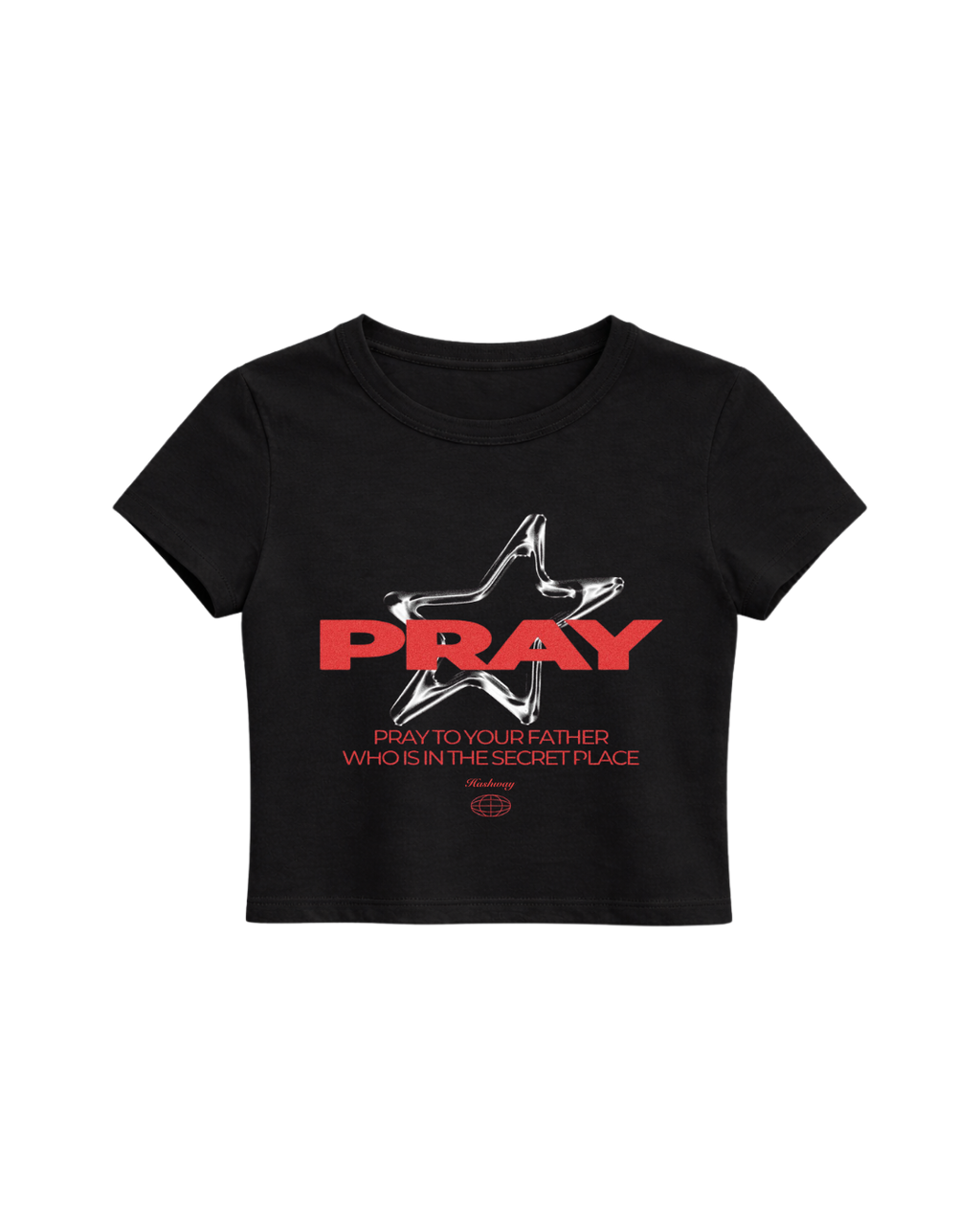 PRAY CLASSIC BABY TEE - BLACK