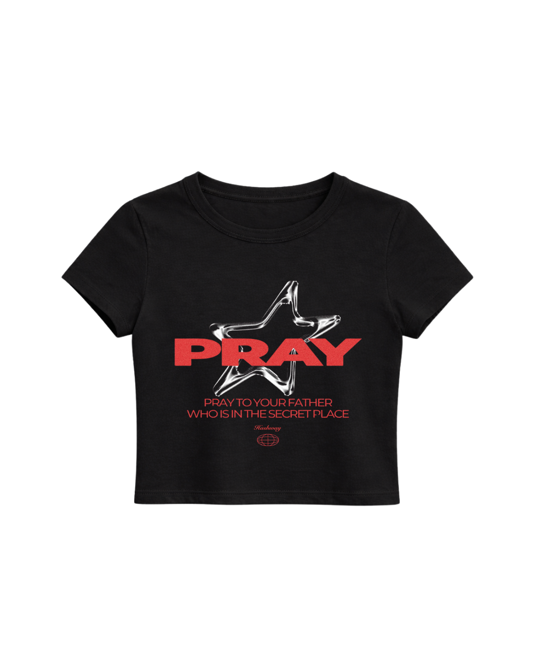 PRAY CLASSIC BABY TEE - BLACK