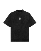 BLACK WASHED OVERSIZED T-SHIRT