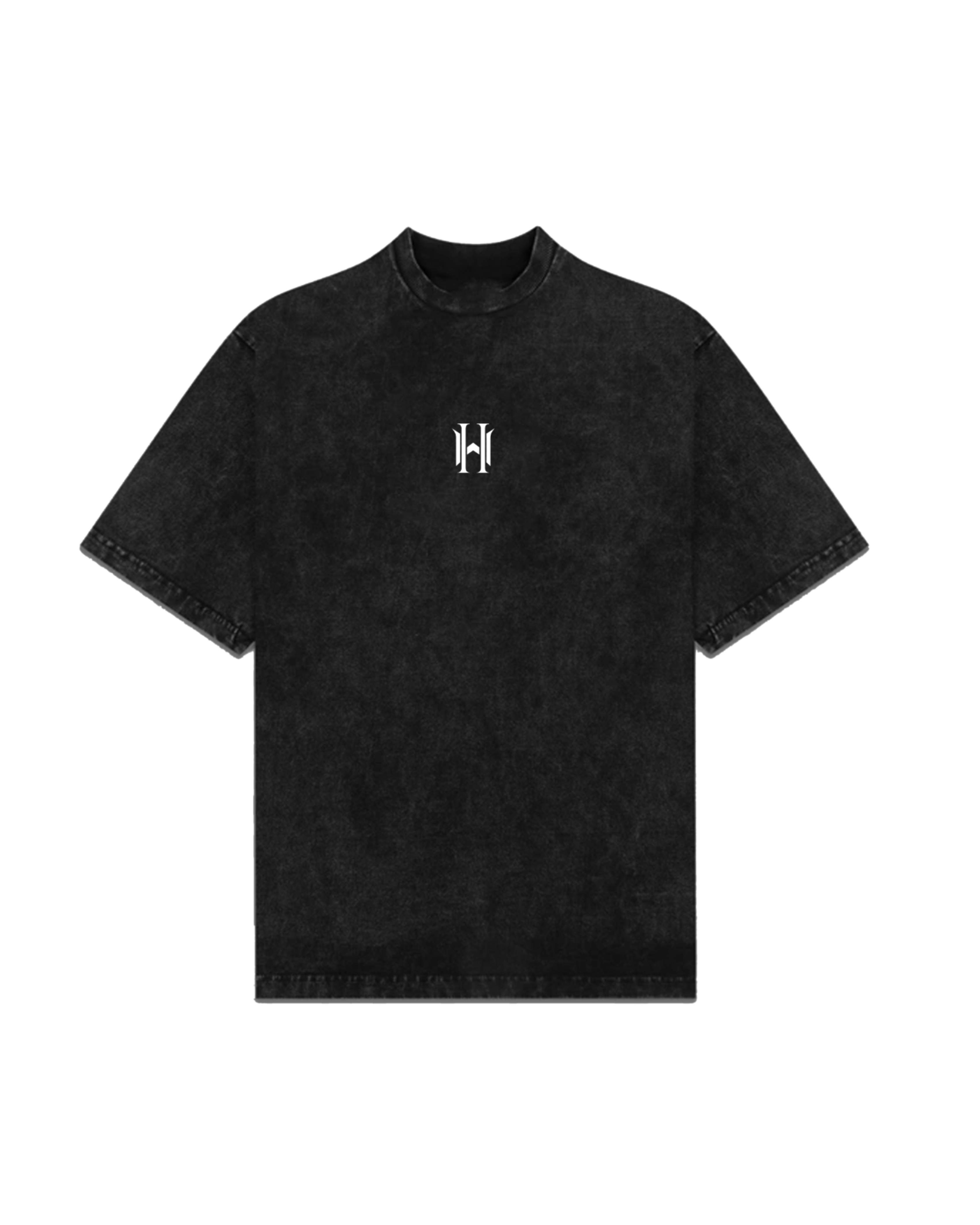 BLACK WASHED OVERSIZED T-SHIRT