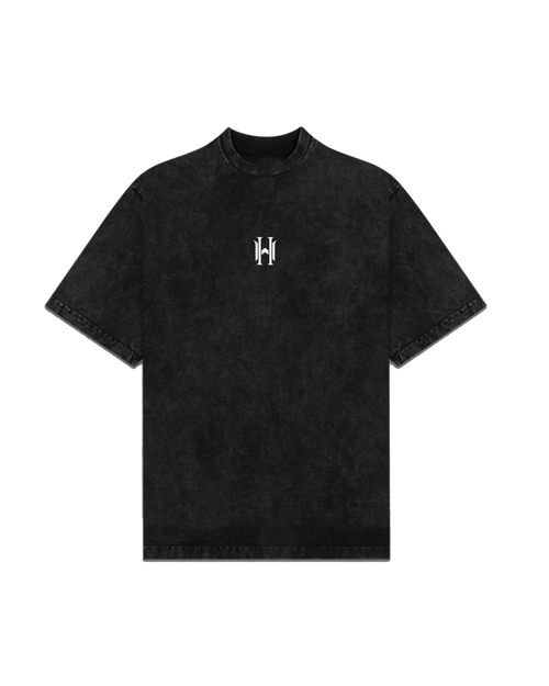 BLACK WASHED OVERSIZED T-SHIRT