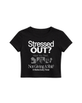 STRESSED OUT BABY TEE - BLACK