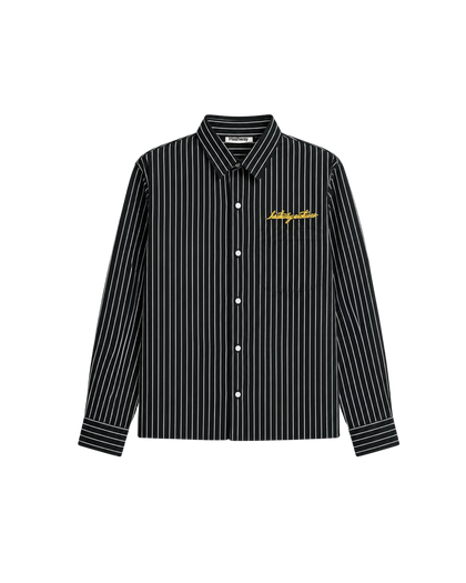 HASHWAY ARCHIVES STRIPED SHIRT- FOREST GREEN