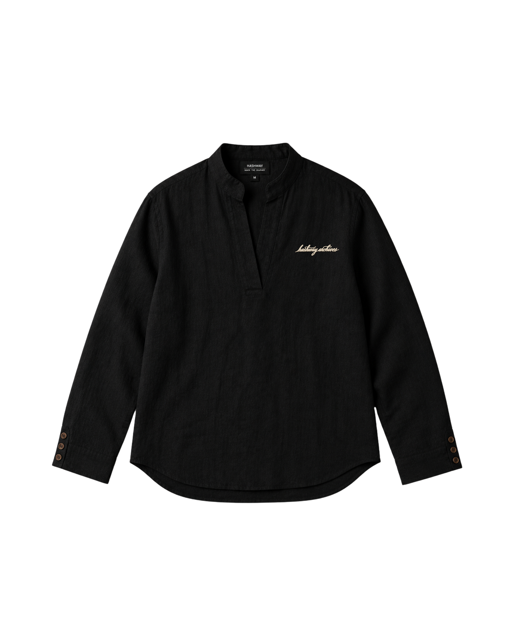 LA PIEGA NERO LINEN SHIRT