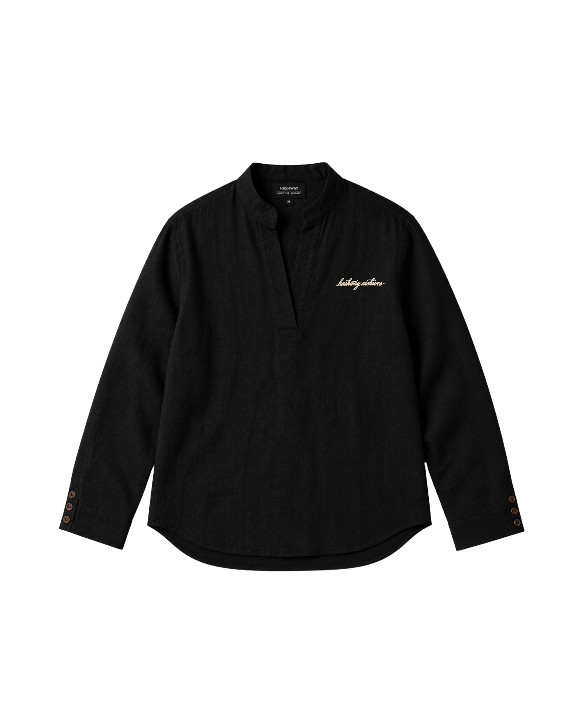 LA PIEGA NERO LINEN SHIRT