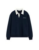 HASHWAY CLASSIC POLO SWEATSHIRT - NAVY