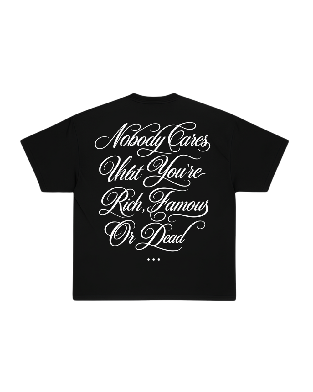 HASHWAY NO SYMPATHY T-SHIRT - BLACK
