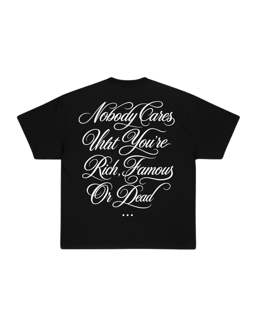 HASHWAY NO SYMPATHY T-SHIRT - BLACK