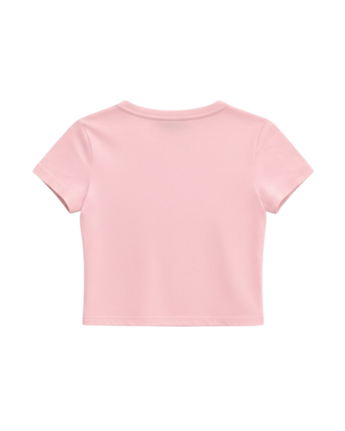 ANGELS GRAPHIC BABY TEE - PINK