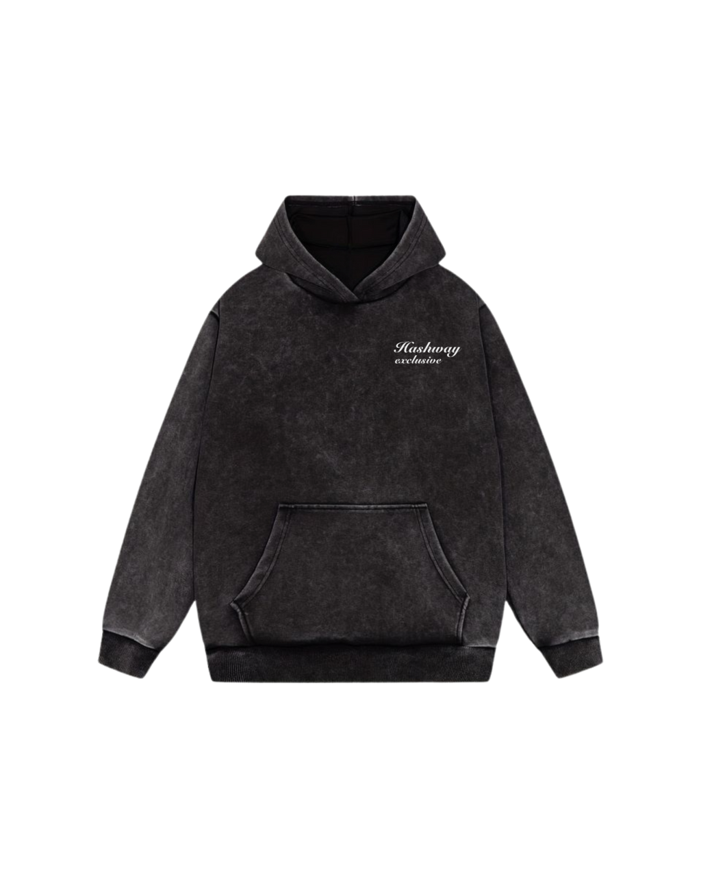 THE ACID-WASH EMBROIDERED HOODIE