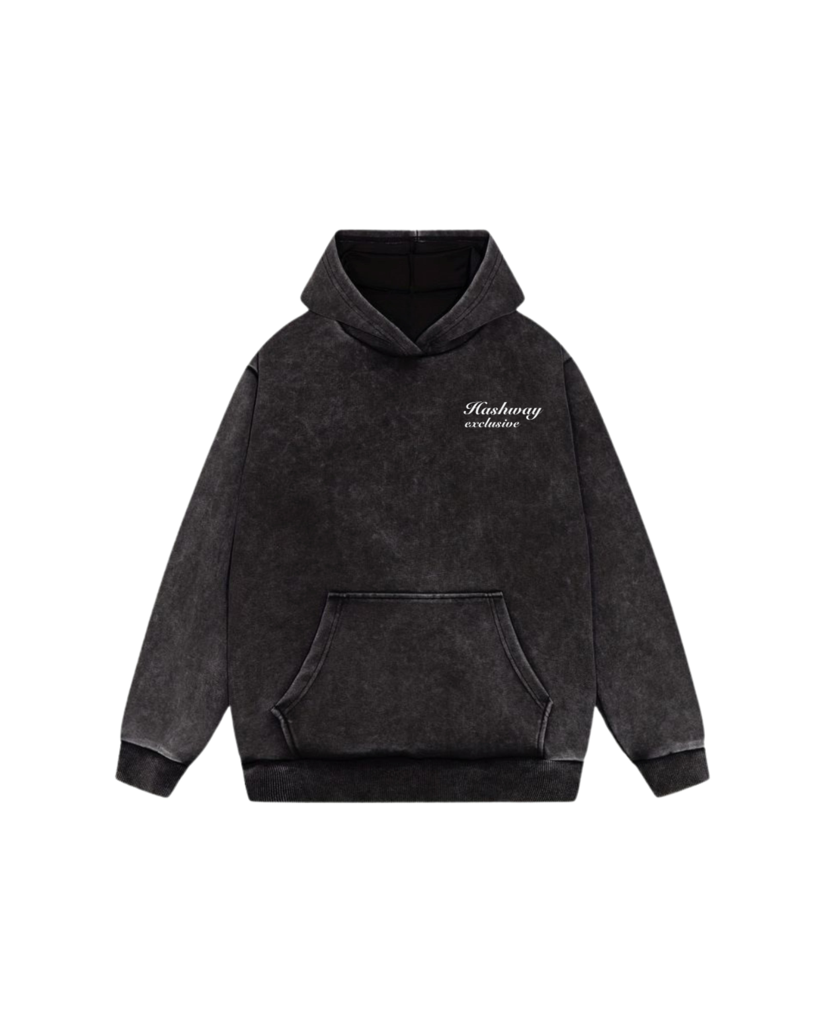 THE ACID-WASH EMBROIDERED HOODIE