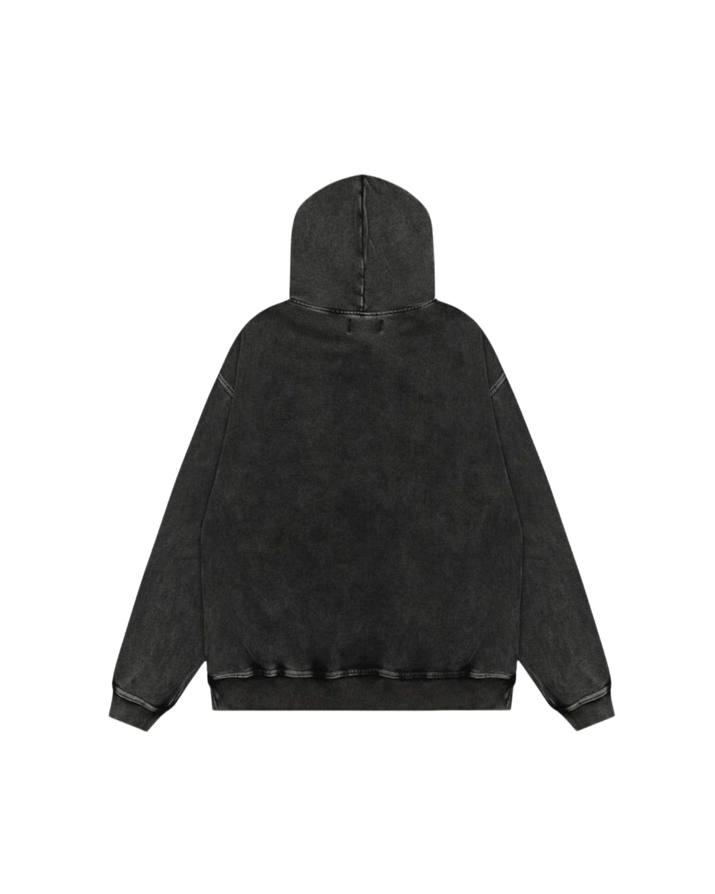 THE ACID-WASH EMBROIDERED HOODIE