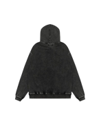 THE ACID-WASH EMBROIDERED HOODIE