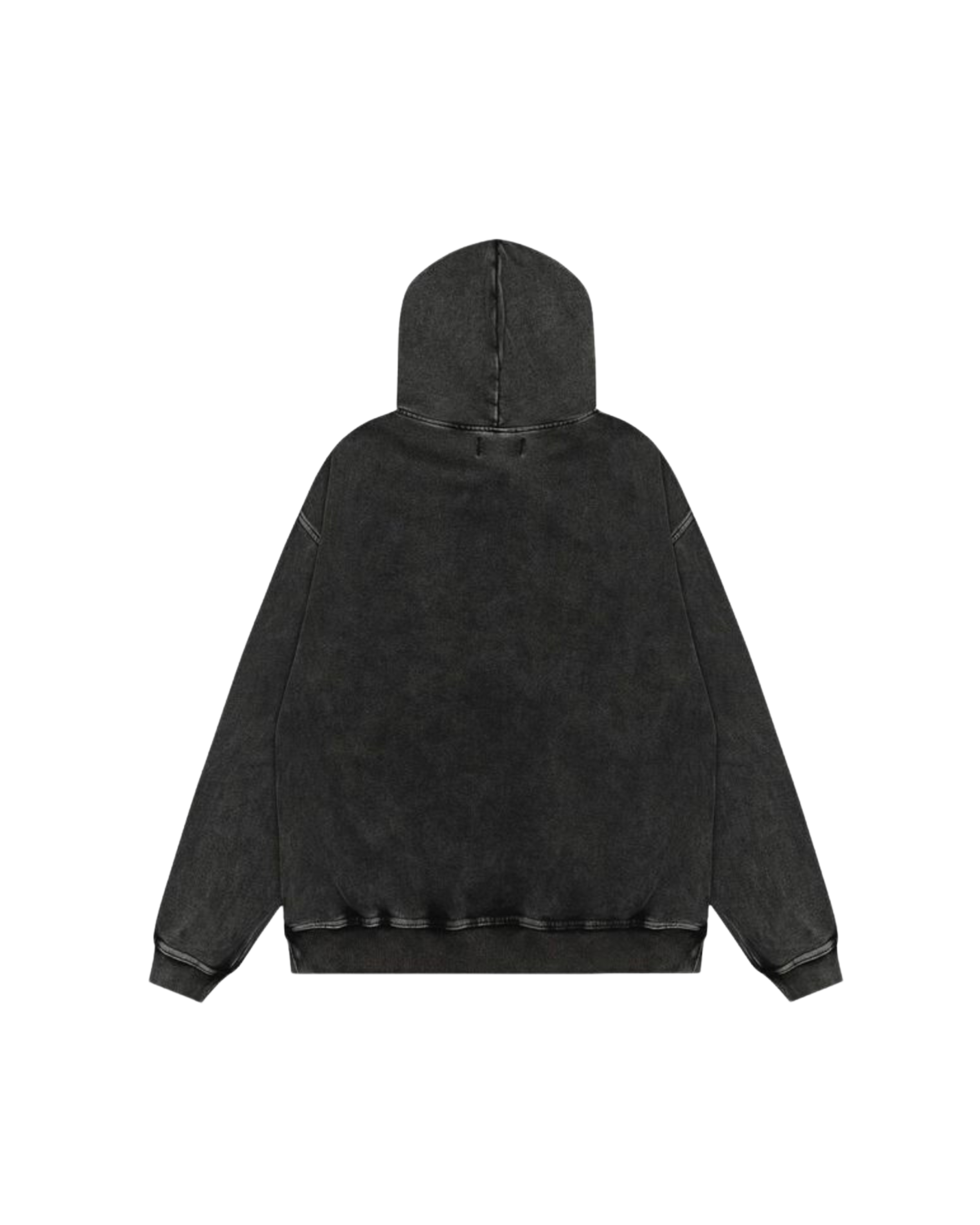 THE ACID-WASH EMBROIDERED HOODIE