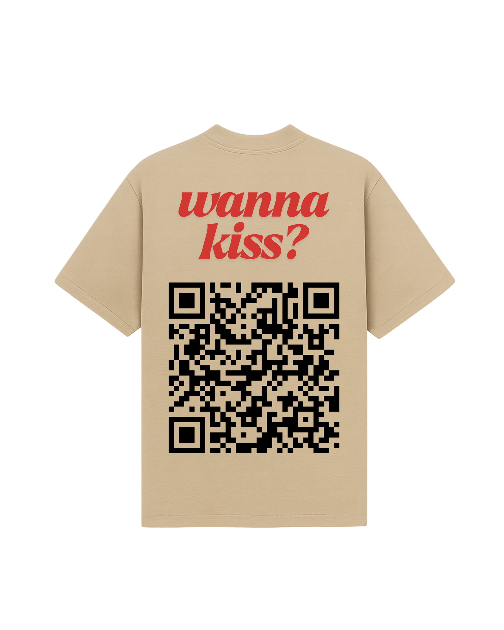 WANNA KISS T-SHIRT BEIGE