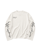 THANK GOD I'M FLY WAFFLE TEE - WHITE