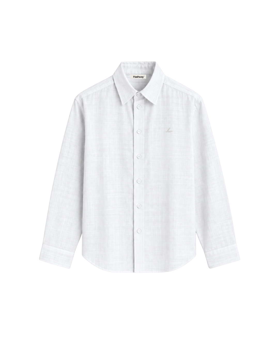 HASHWAY 100% PURE LINEN SHIRT - WHITE