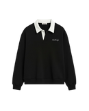 HASHWAY CLASSIC POLO SWEATSHIRT - BLACK