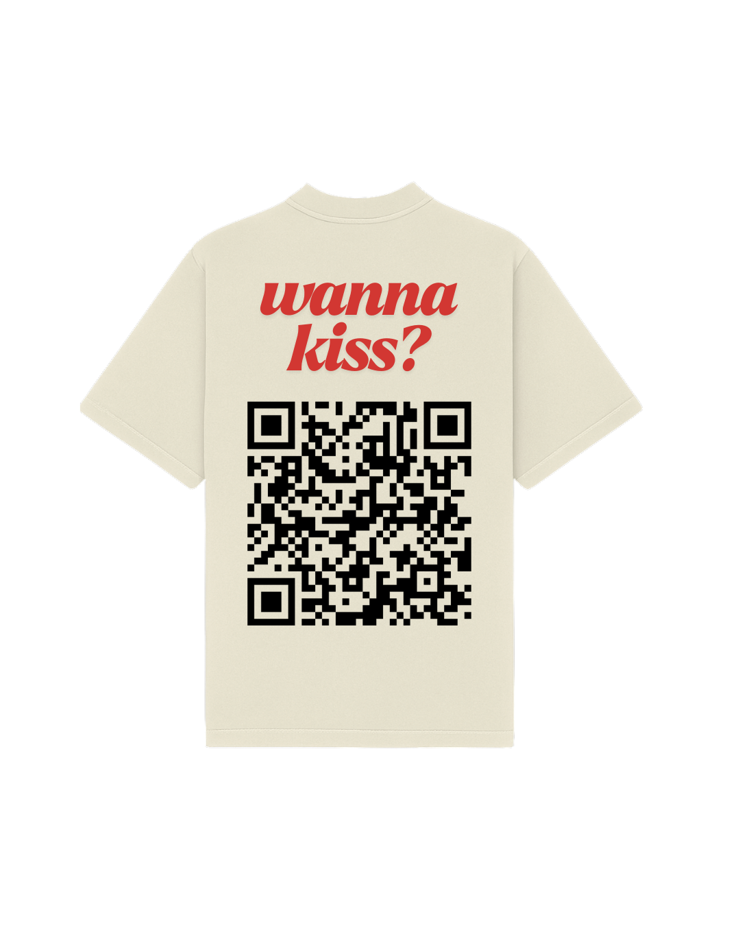 WANNA KISS TEE BEIGE