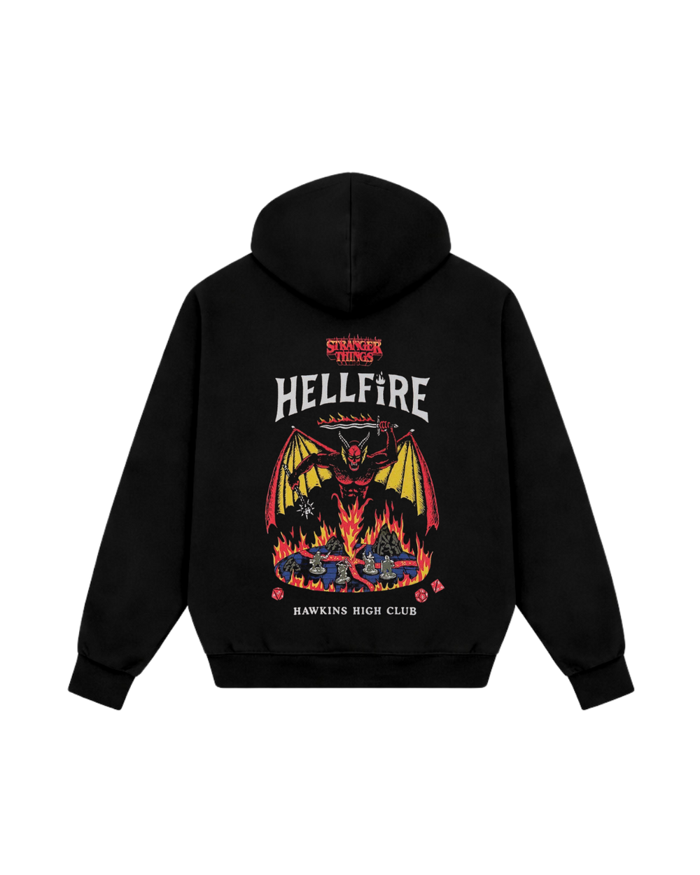 HASHWAY HELL FIRE HOODIE - BLACK