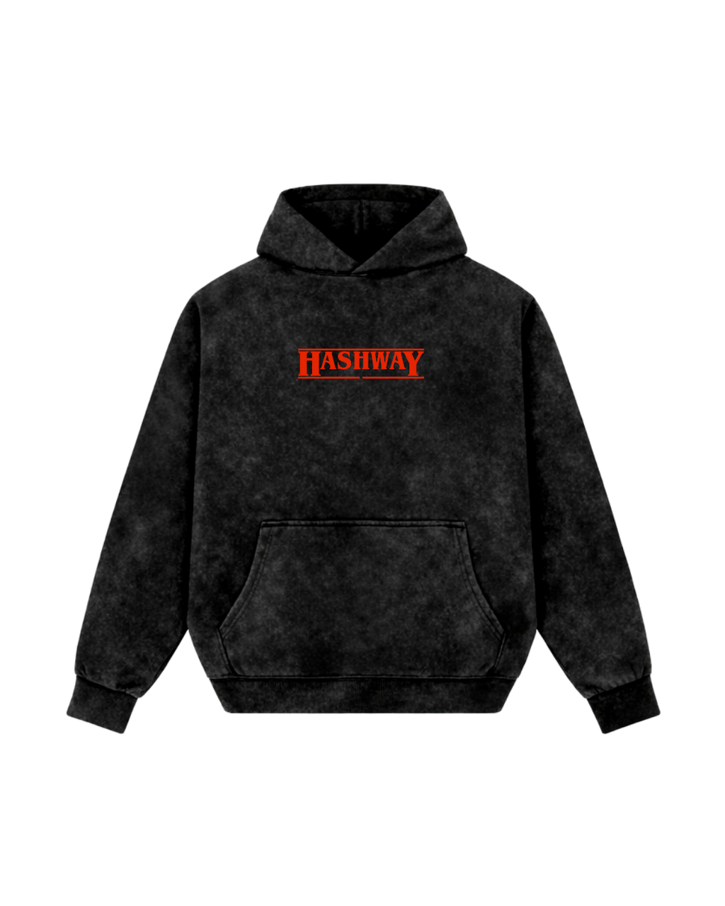 HASHWAY HELL FIRE HOODIE - ACID WASH
