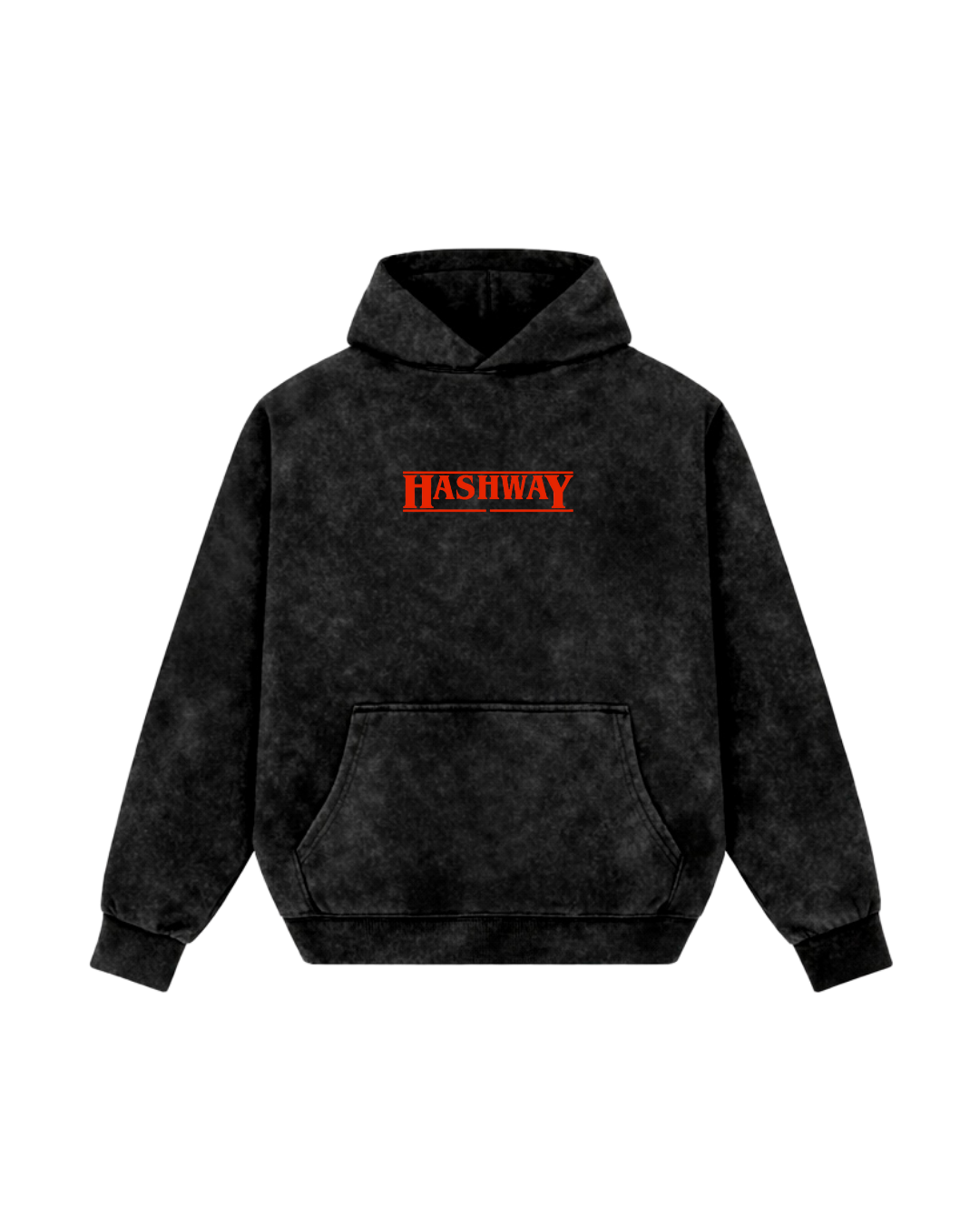 HASHWAY HELL FIRE HOODIE - ACID WASH