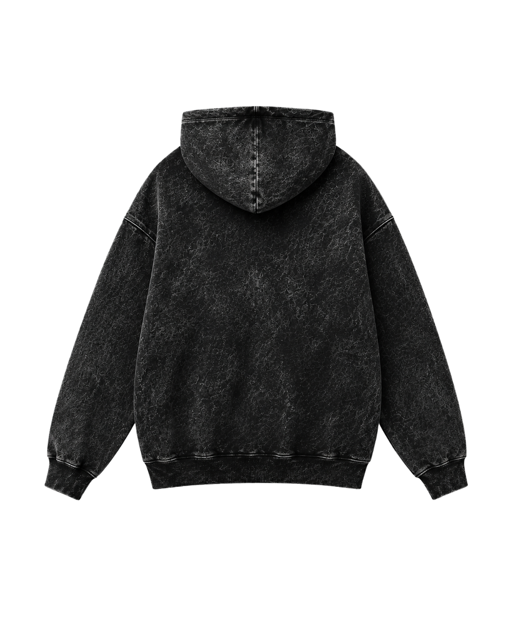 HOUSE OF HASHWAY VINTAGE WASHED HOODIE - BLACK