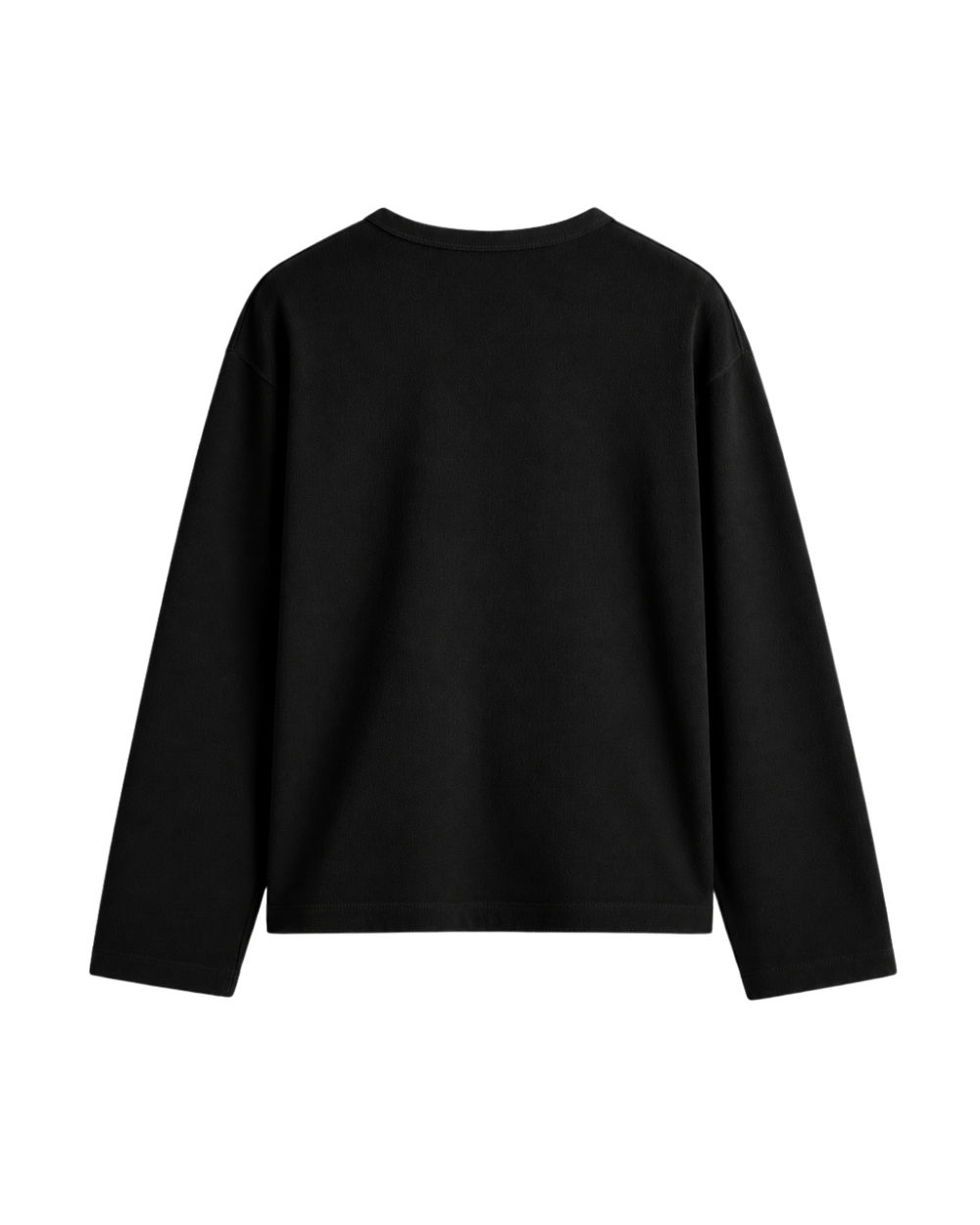 HASHWAY COTTON HENLEY TEE - BLACK