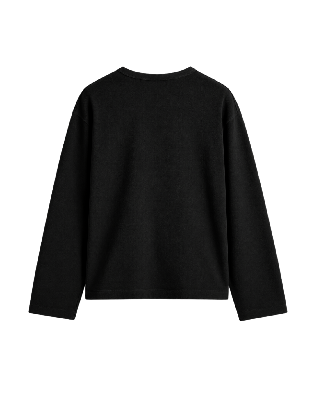 HASHWAY COTTON HENLEY TEE - BLACK