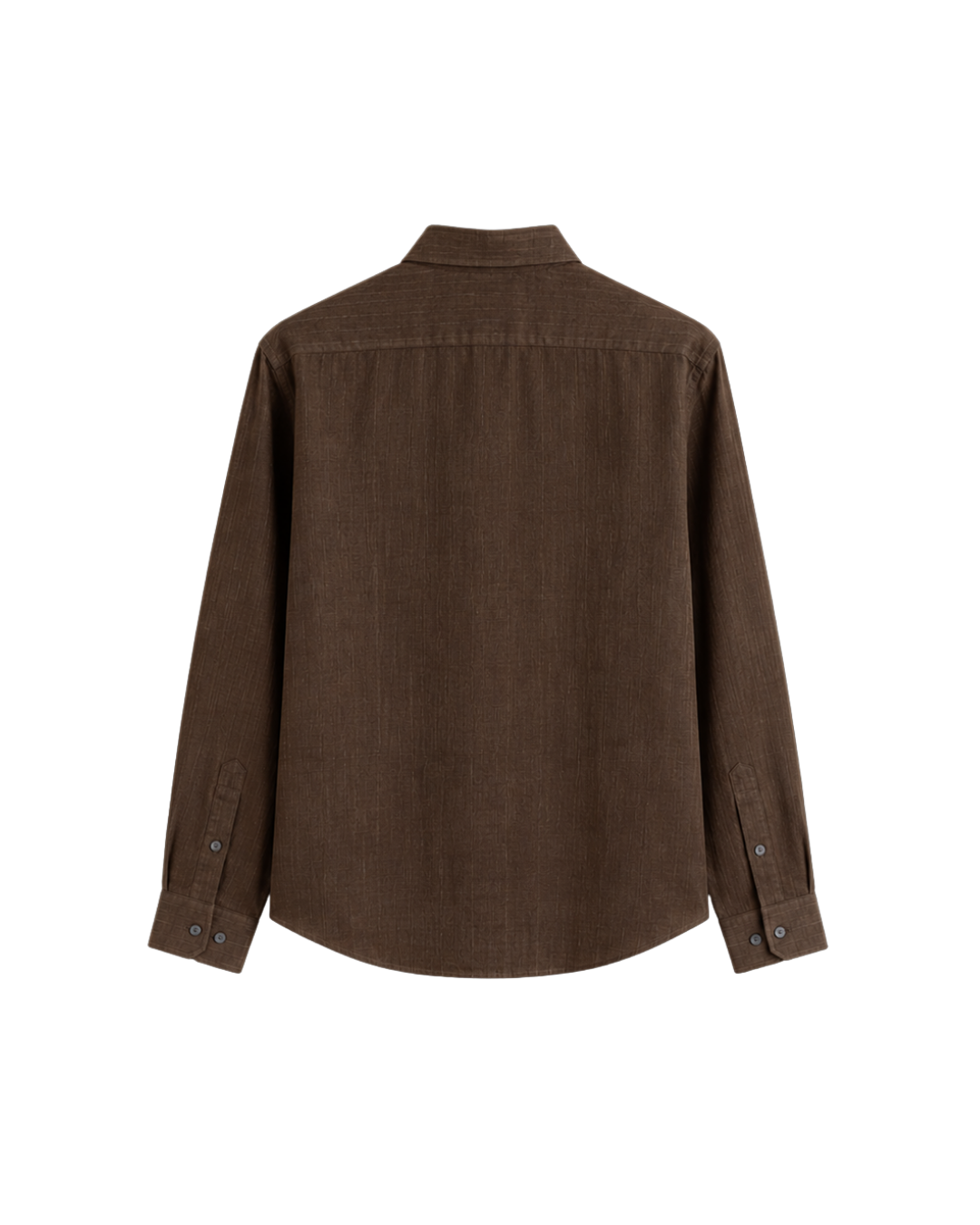 HASHWAY LINEN BLEND SHIRT - BROWN