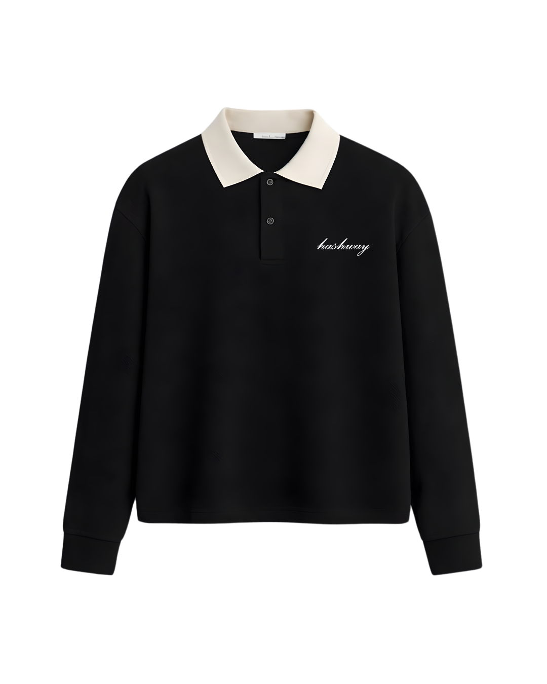 HASHWAY SUMMER CLASSIC POLO T-SHIRT - BLACK