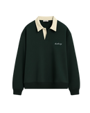 HASHWAY CLASSIC POLO SWEATSHIRT - GREEN