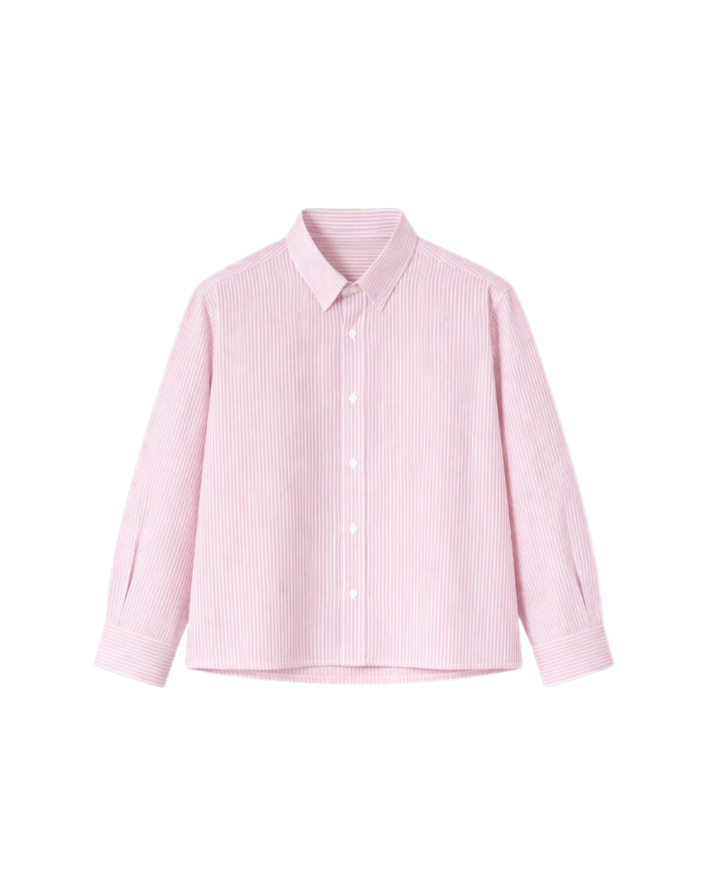 HASHWAY BASIC PINK STRIPED SHIRT