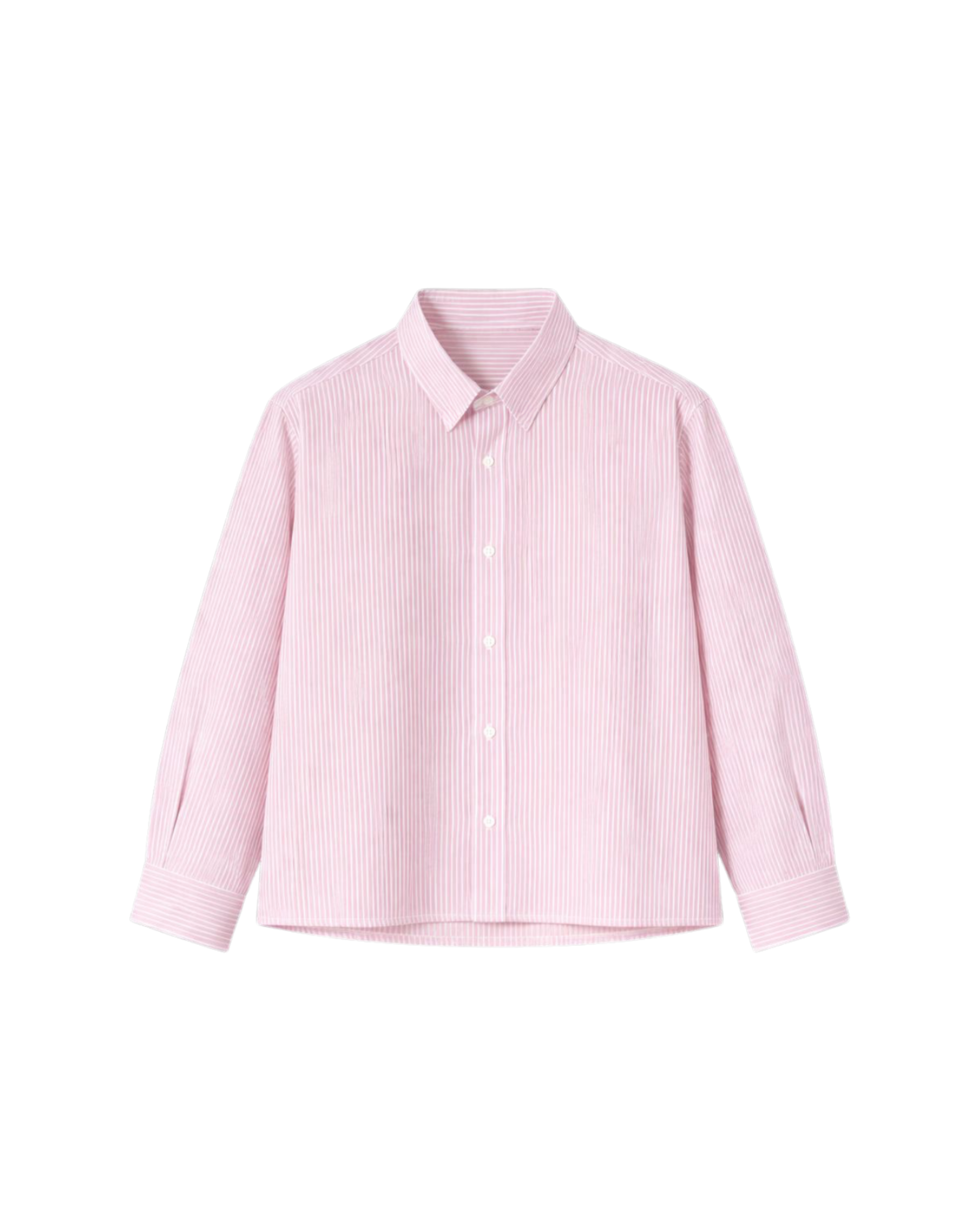 HASHWAY BASIC PINK STRIPED SHIRT